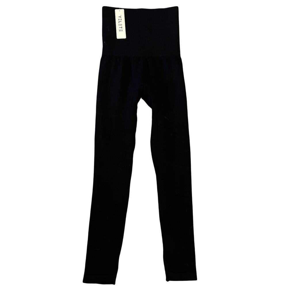 Yelete High Waist Compression Leggings .  Black. NWT. Plus Size